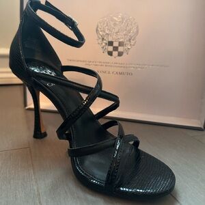 Vince Camuto Adilene Strappy Black Heels